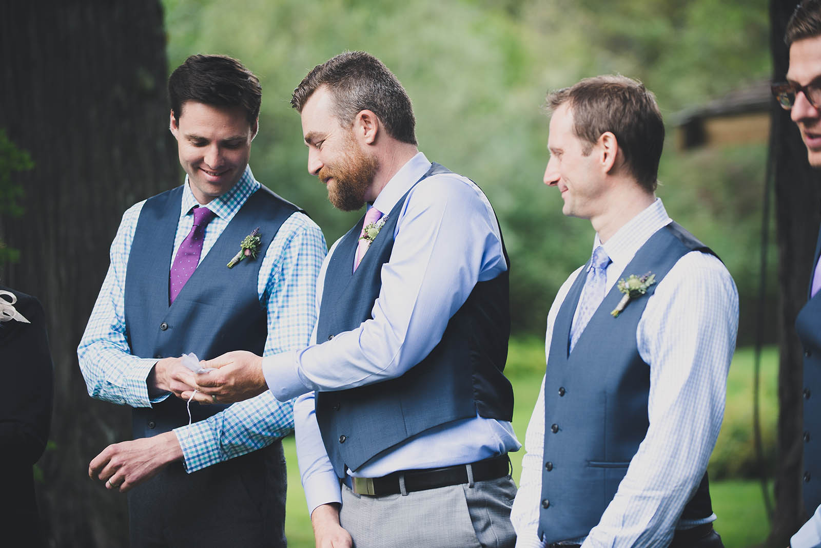 Groomsmen with Life Threads Wedding Ceremonies